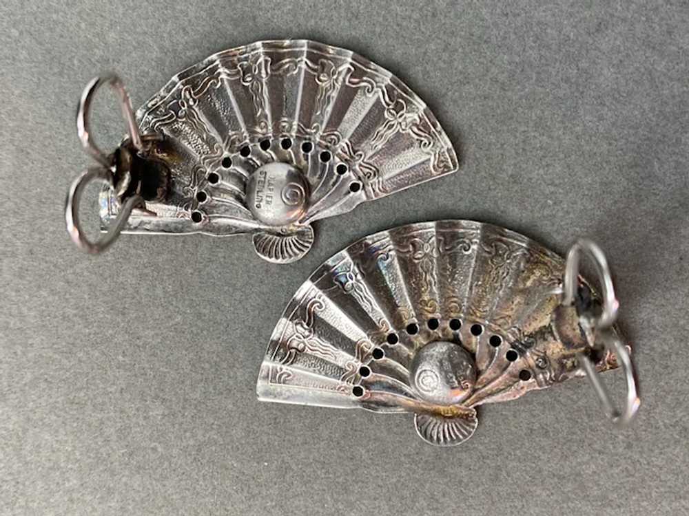 Napier Sterling Silver Fan Clips from late 1950’s. - image 5