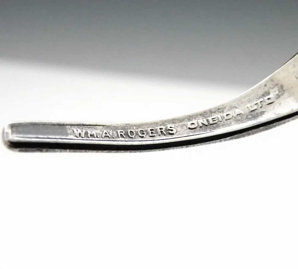 Silver spoon cuff bracelet Wm Rogers - image 3