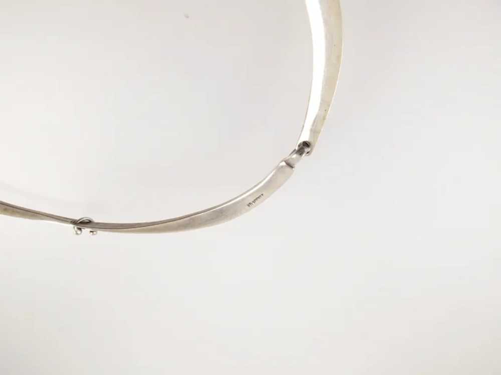 Ed Wiener Modernist Sterling Silver and Pearl Cho… - image 4