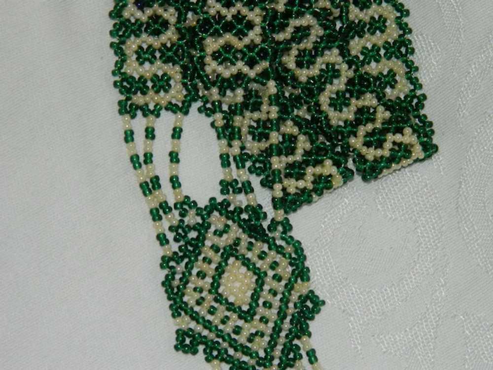 Art Deco Seed Bead Lariat Necklace Gorgeous!! "36" - image 2