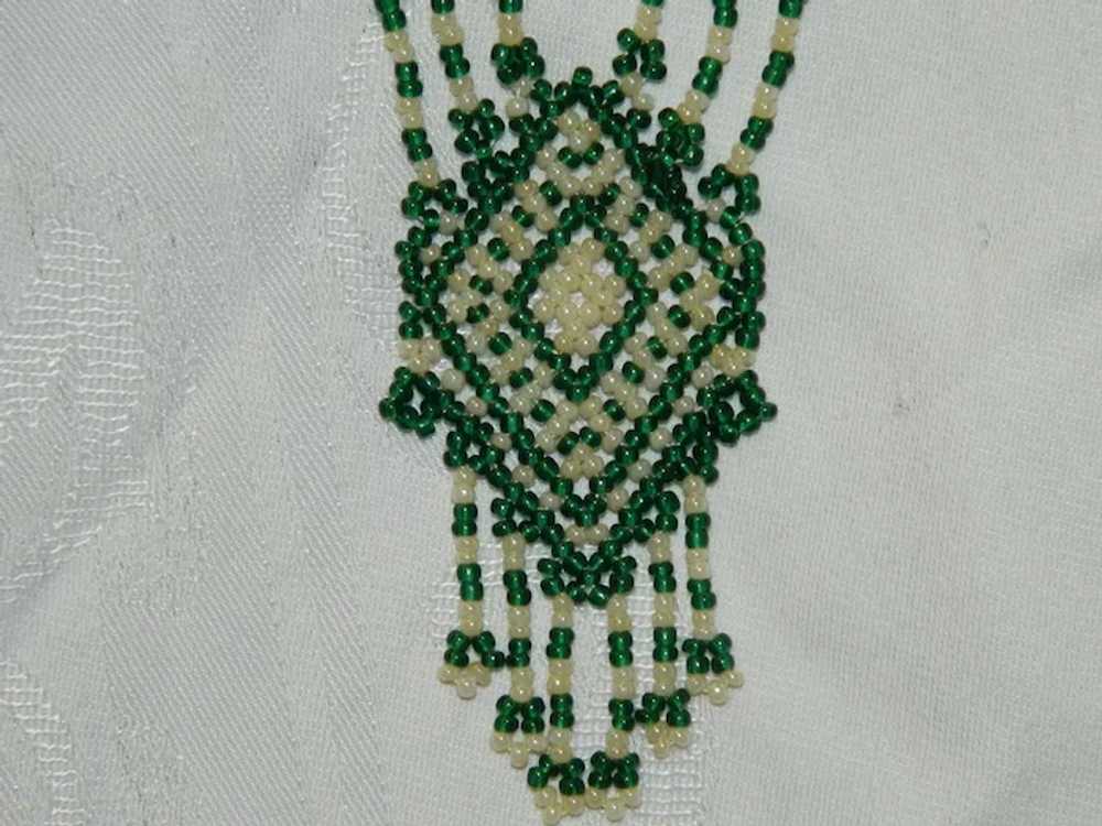 Art Deco Seed Bead Lariat Necklace Gorgeous!! "36" - image 6