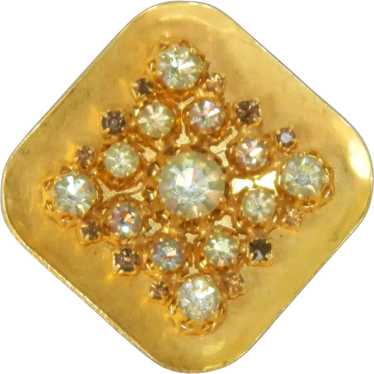 Austrian Crystal Diamond Brooch Stunner!! - image 1