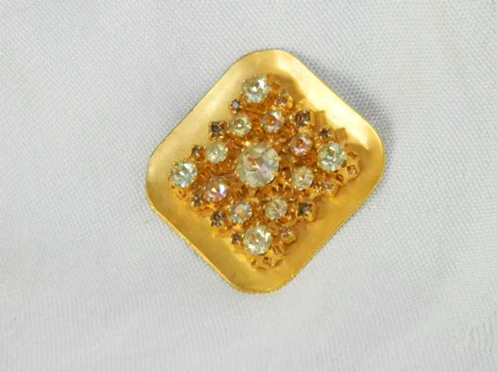 Austrian Crystal Diamond Brooch Stunner!! - image 2
