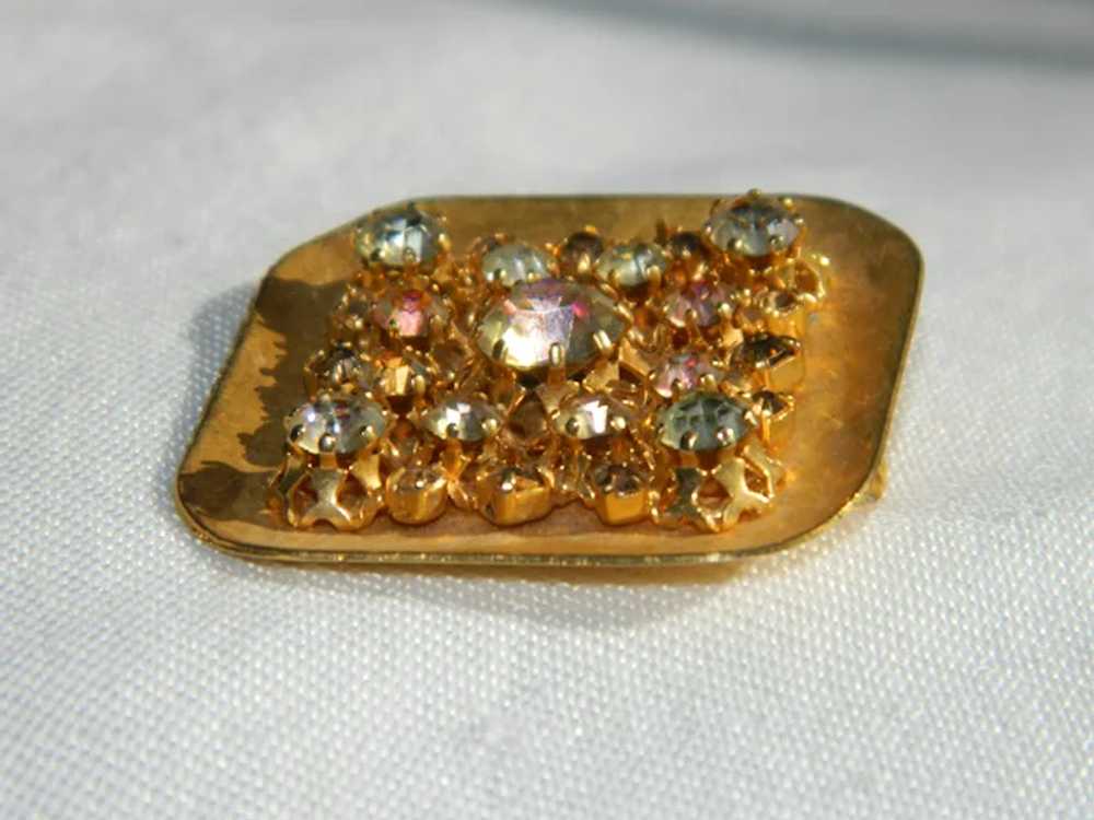 Austrian Crystal Diamond Brooch Stunner!! - image 6