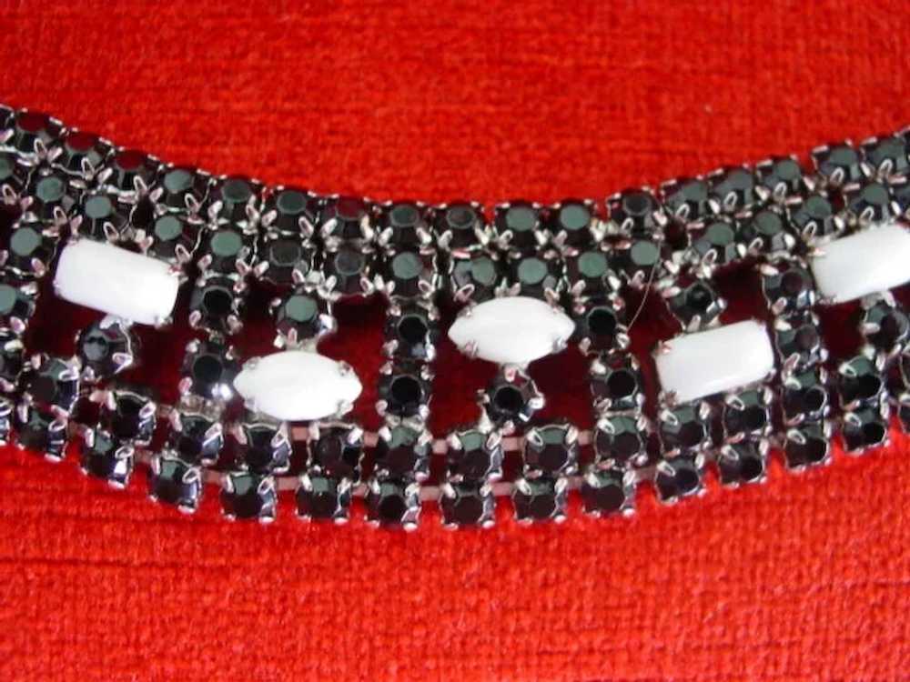 Givenchy Sleek Black Rhinestone Necklace