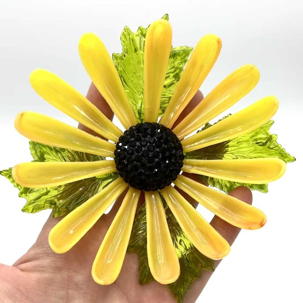 ENORMOUS Vintage Sunflower or Black Eye Susan Flo… - image 2