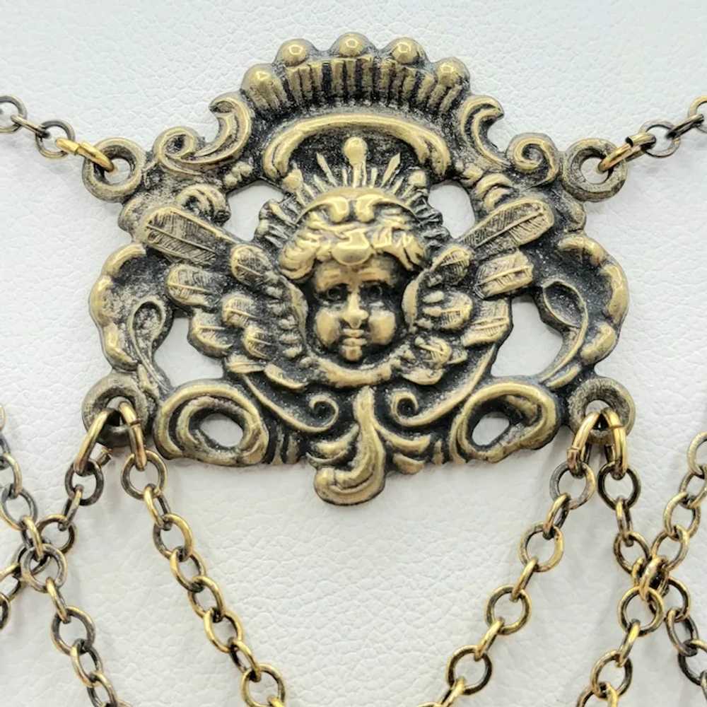 Heavenly Victorian Cherub Angel Necklace - image 2