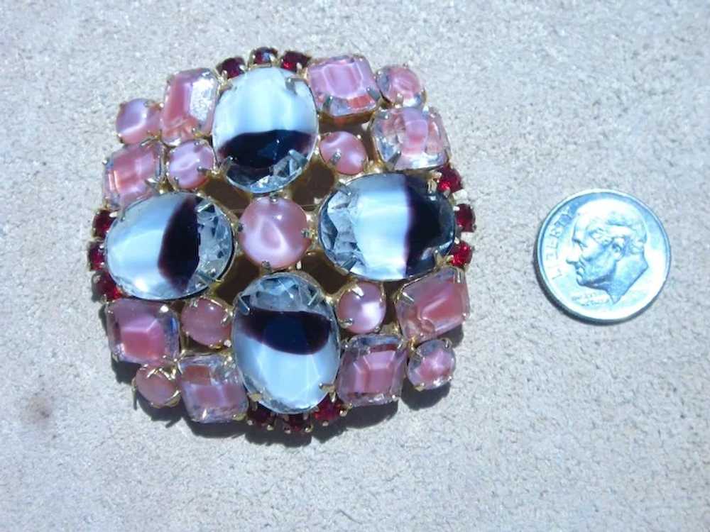 Unique Givre Rhinestone Vintage Brooch - image 2