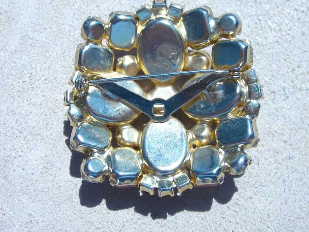 Unique Givre Rhinestone Vintage Brooch - image 4