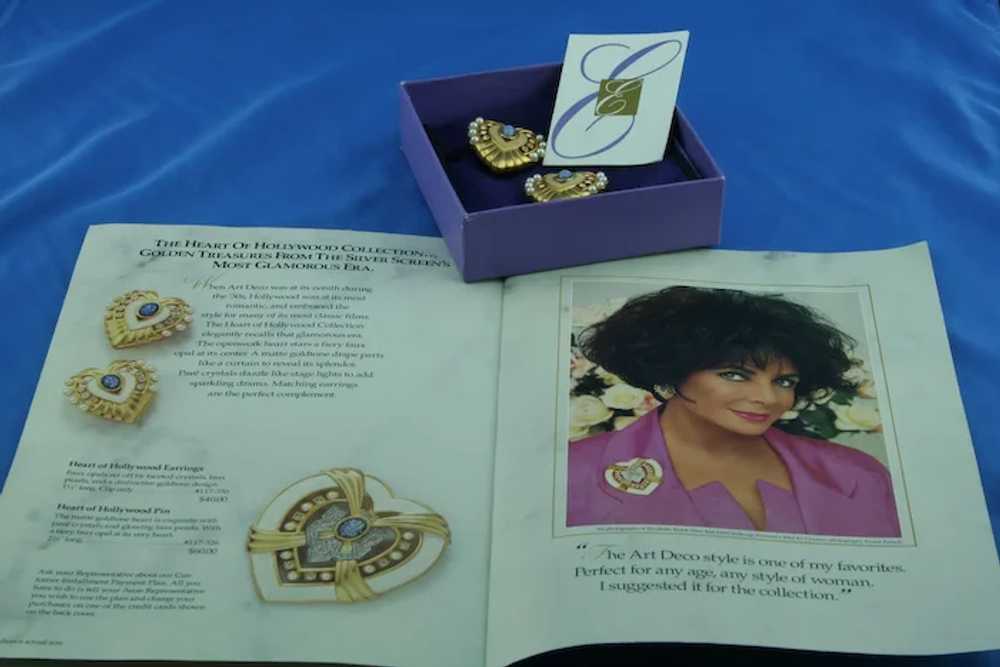 Elizabeth Taylor for Avon Heart of Hollywood Pin - image 3