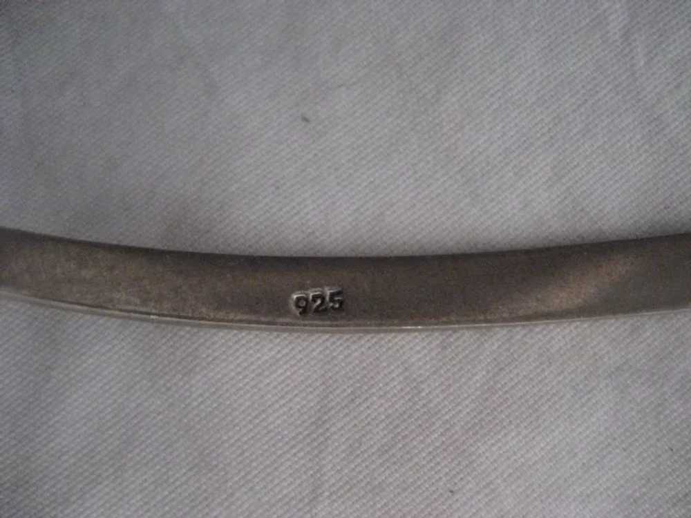 Sterling Silver Wide Vintage Collar - image 3