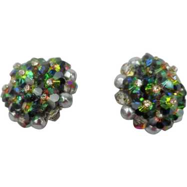 STUNNING Swarovski Crystal Clip On Earrings,Vinta… - image 1