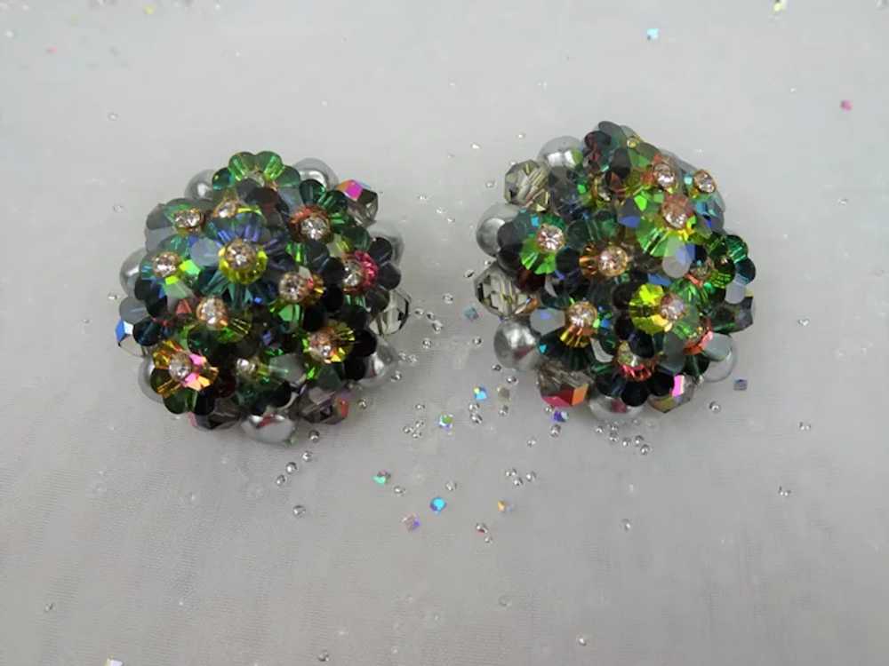 STUNNING Swarovski Crystal Clip On Earrings,Vinta… - image 2