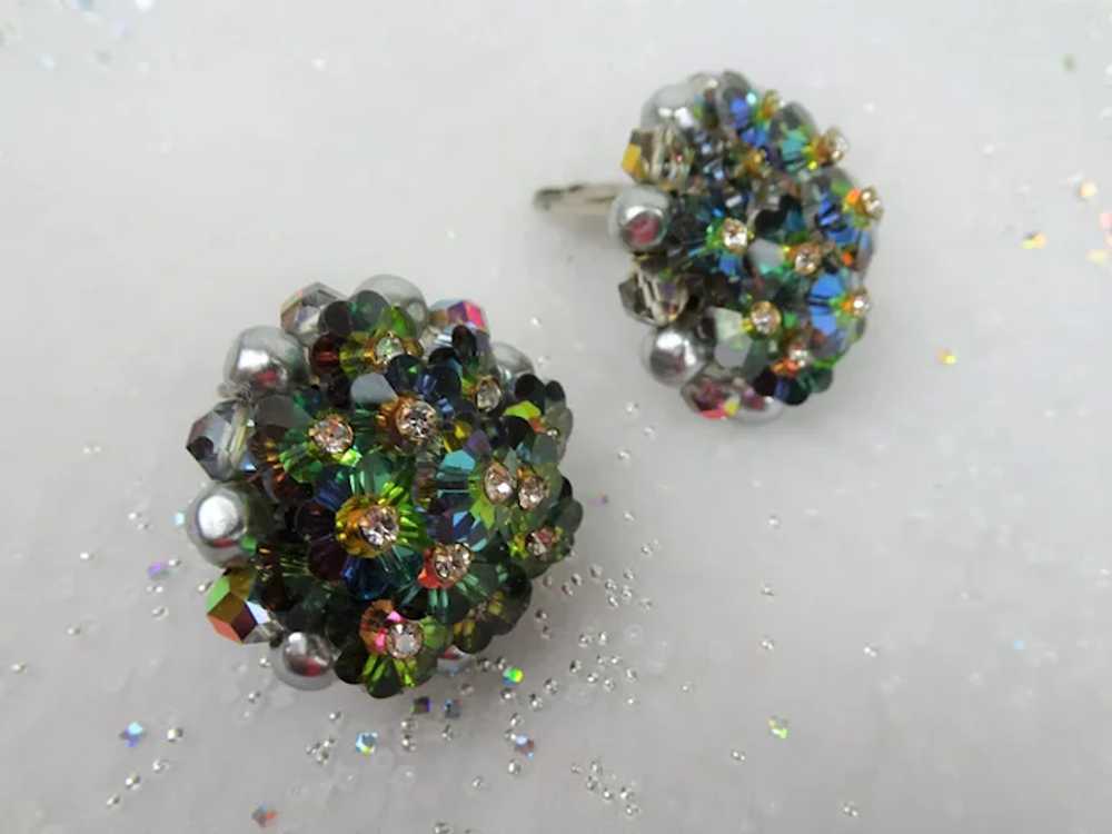STUNNING Swarovski Crystal Clip On Earrings,Vinta… - image 3
