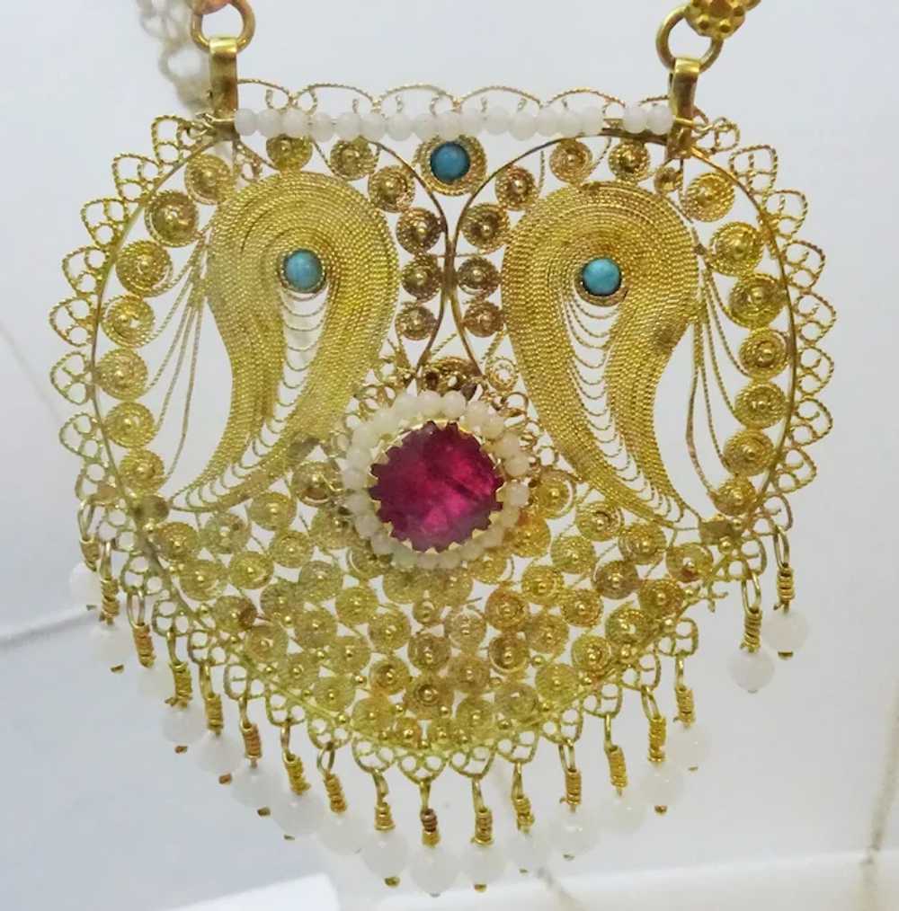 Antique 22 karat Gold Afghan - Uzbek Wedding Neck… - image 2