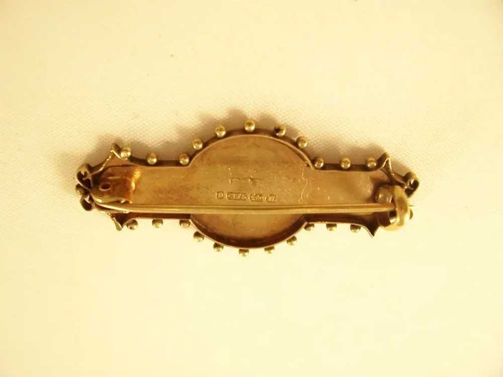 Victorian Bar Brooch - Horseshoe and Riding Crop … - image 3