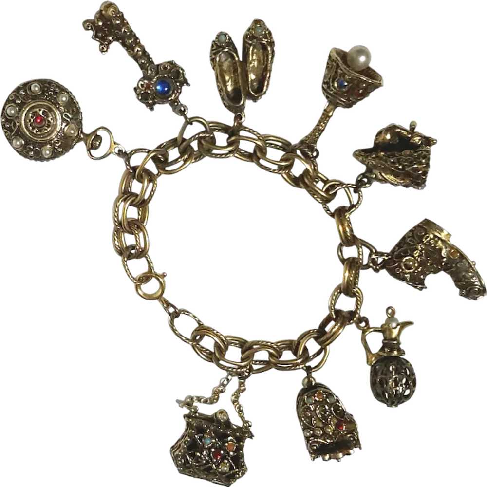Vintage Charm Bracelet - image 1