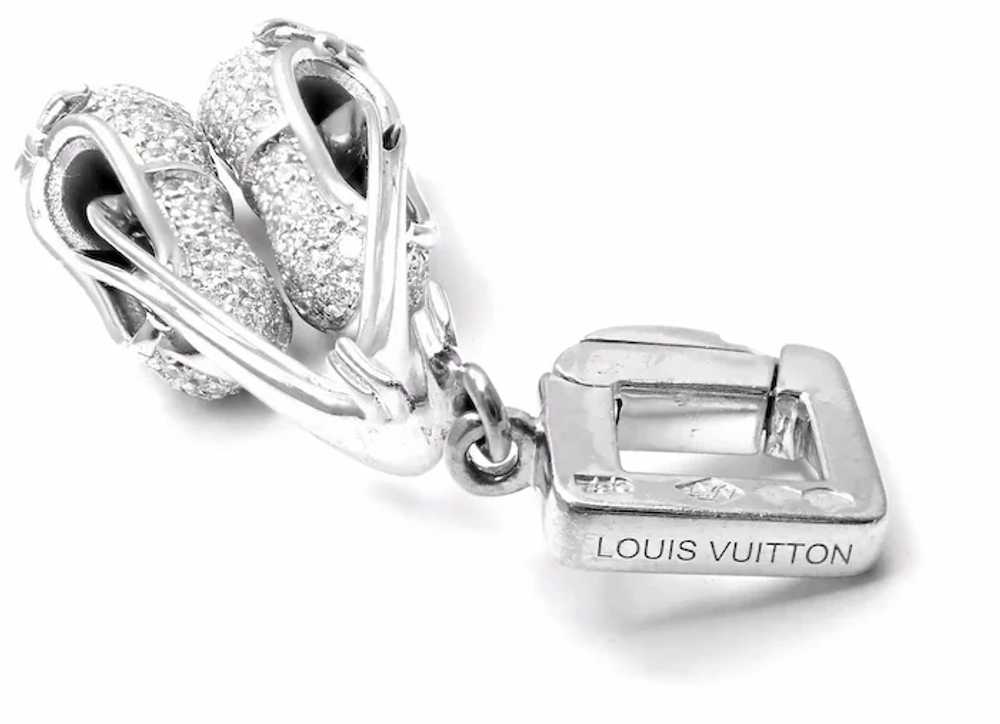 Rare! Authentic Louis Vuitton 18k White Gold Diam… - image 8