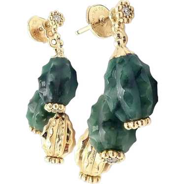 Authentic! Cactus de Cartier 18k Yellow Gold Diamo