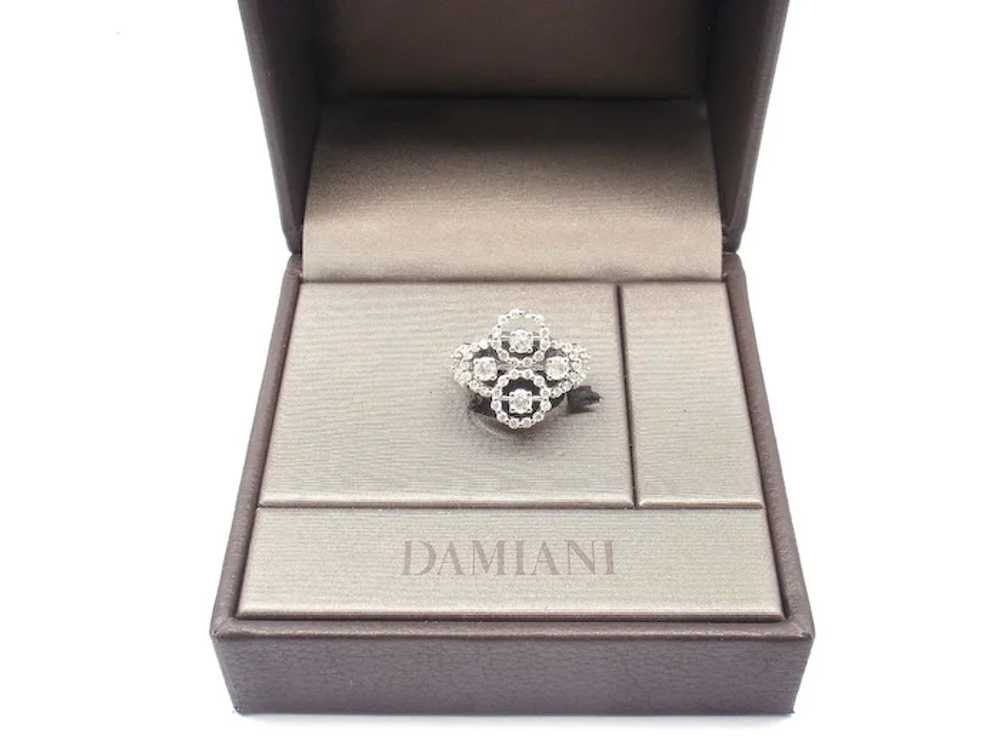 New! Authentic Damiani 18k White Gold Diamond Clu… - image 11