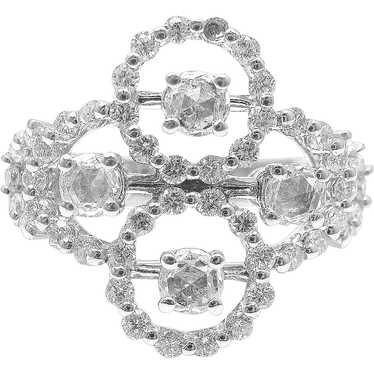 New! Authentic Damiani 18k White Gold Diamond Clu… - image 1