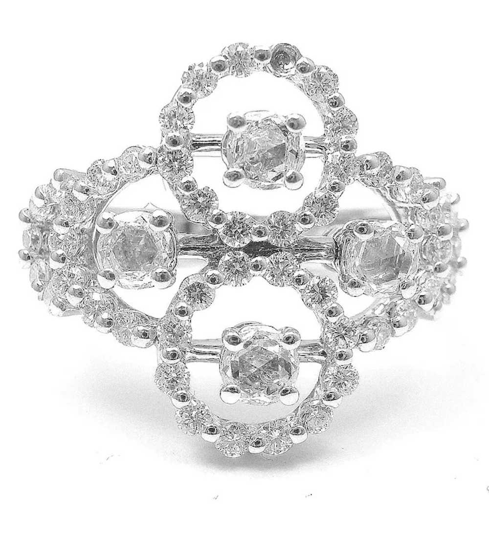 New! Authentic Damiani 18k White Gold Diamond Clu… - image 3