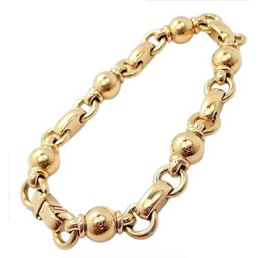 Authentic! Vintage Chanel 18k Yellow Gold Classic… - image 1