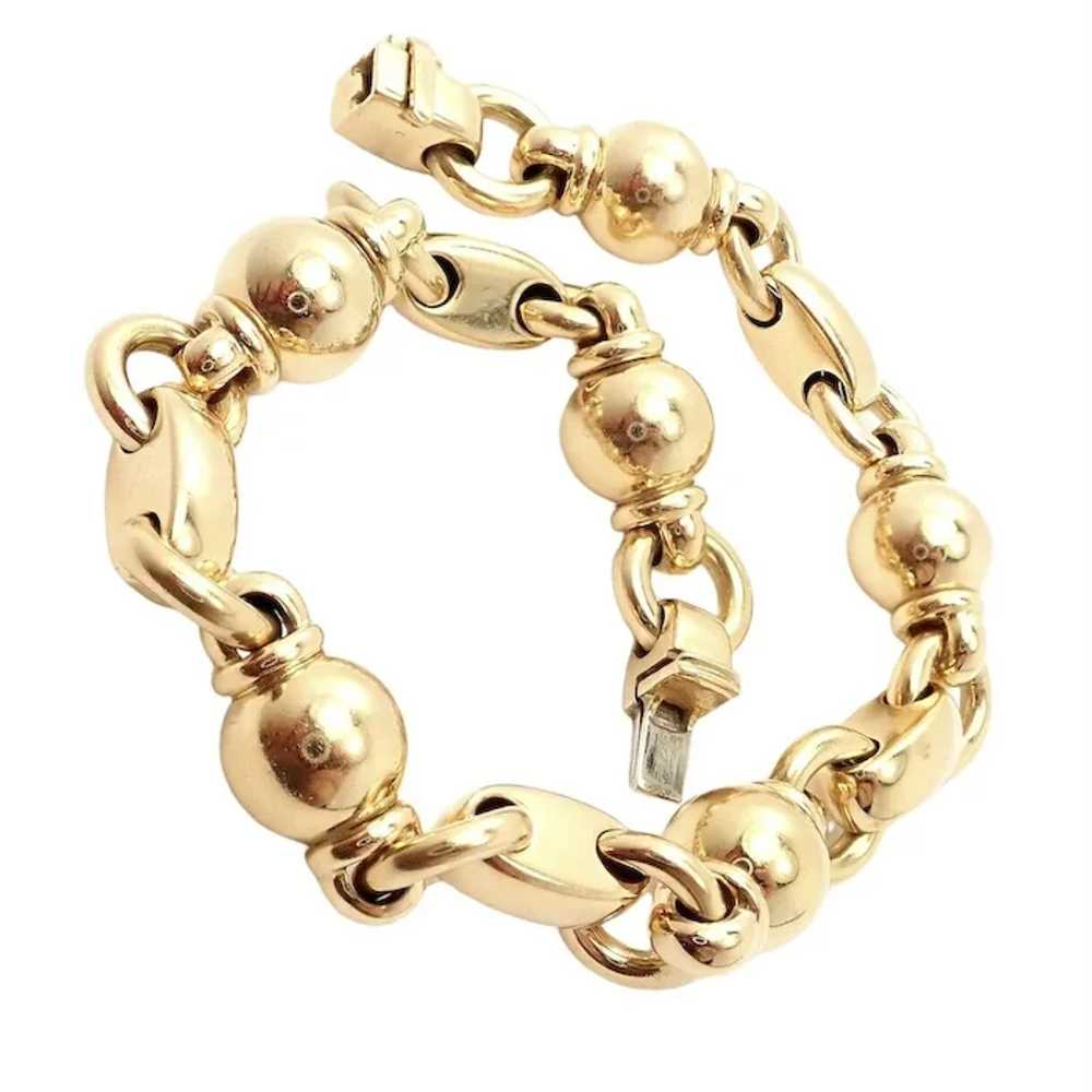 Authentic! Vintage Chanel 18k Yellow Gold Classic… - image 2