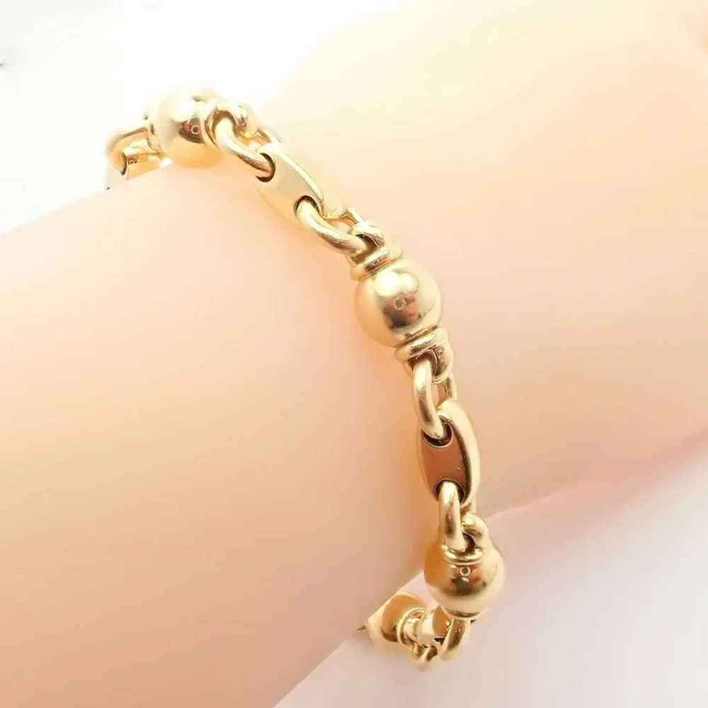 Authentic! Vintage Chanel 18k Yellow Gold Classic… - image 3