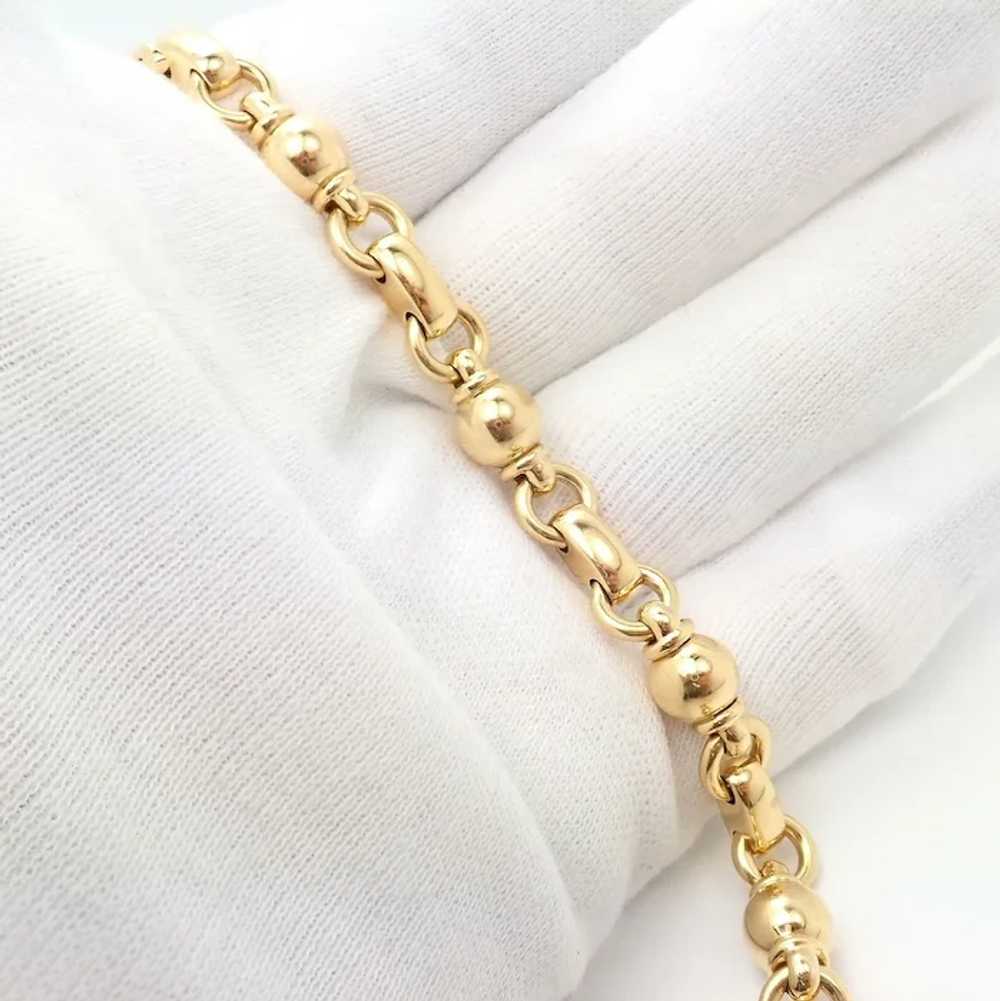 Authentic! Vintage Chanel 18k Yellow Gold Classic… - image 5