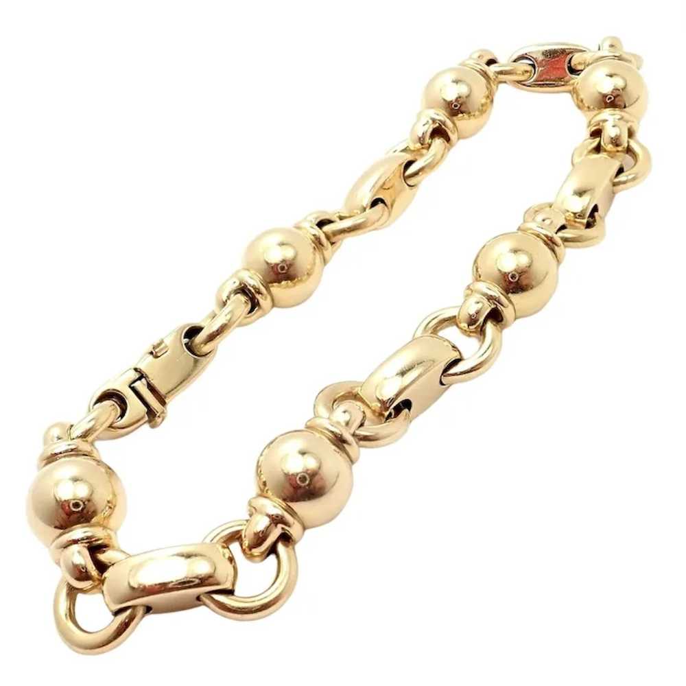 Authentic! Vintage Chanel 18k Yellow Gold Classic… - image 8