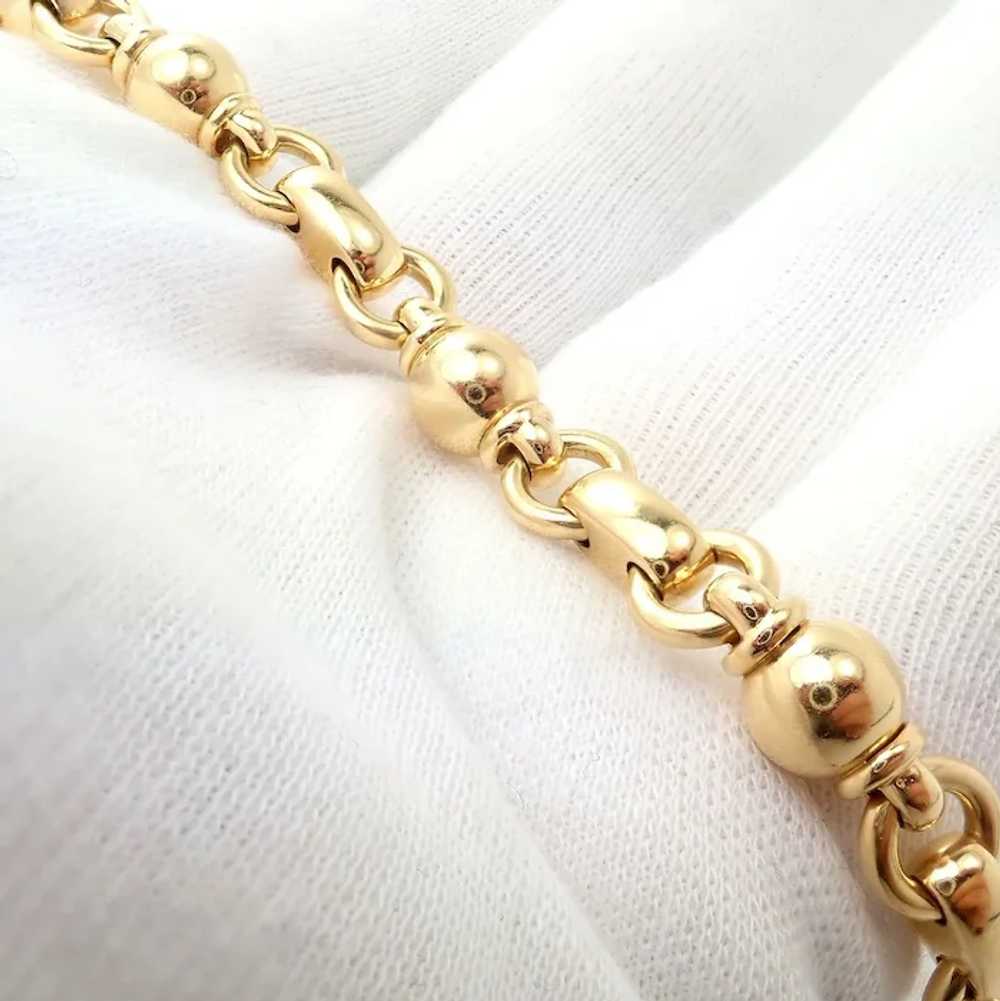 Authentic! Vintage Chanel 18k Yellow Gold Classic… - image 9