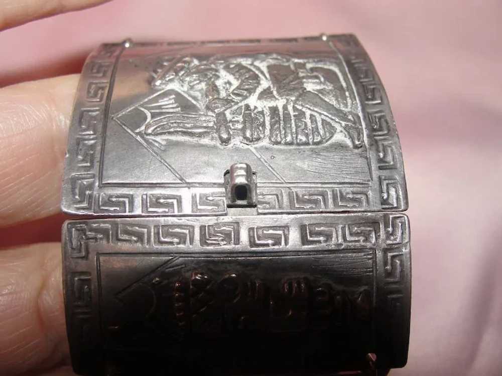 Extra wide Peruvian Silver Bracelet - Free shippi… - image 5