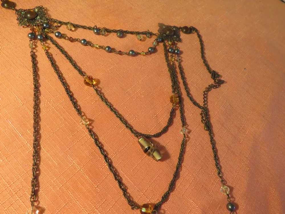 Extra Long Multi Strand Necklace - Free shipping - image 2