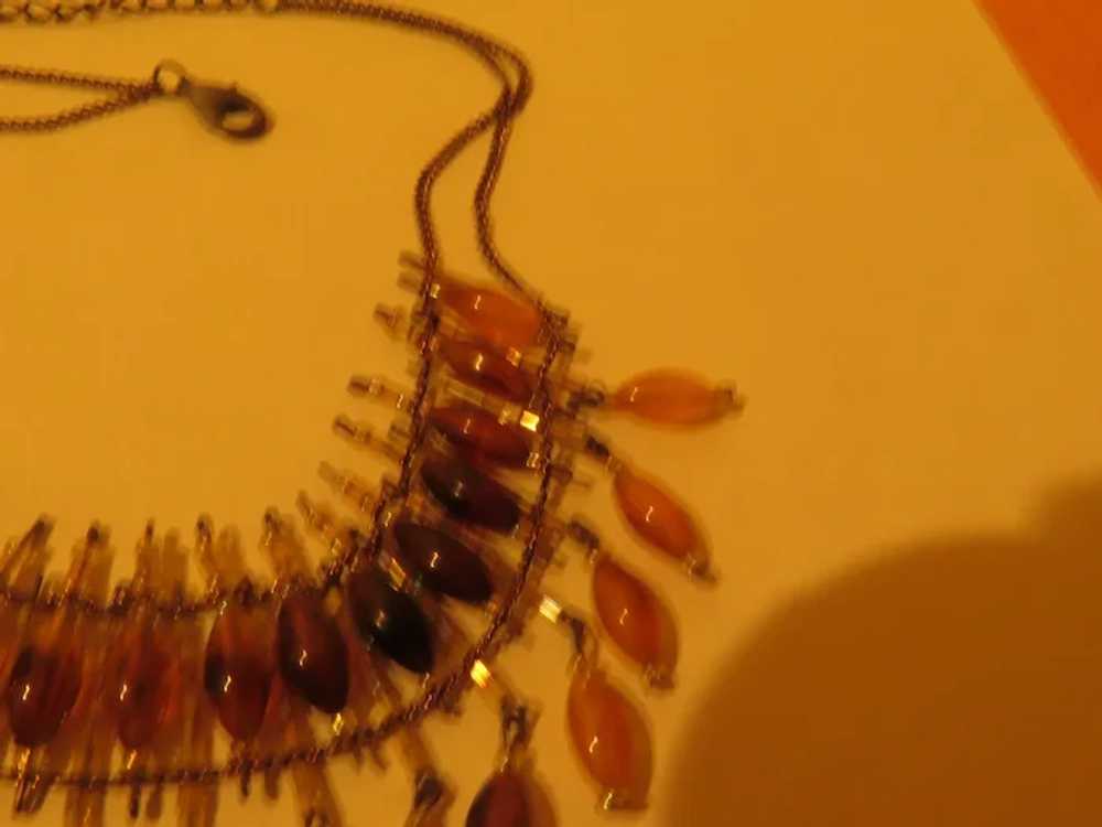 Beaded Fringe Choker Necklace - 02 - Free shipping - image 2