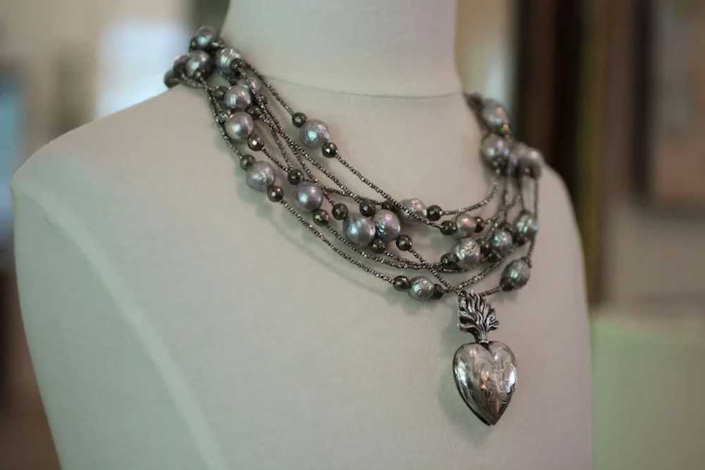 PEARL PARADISE, One of a Kind Cultured Grey KASUM… - image 3