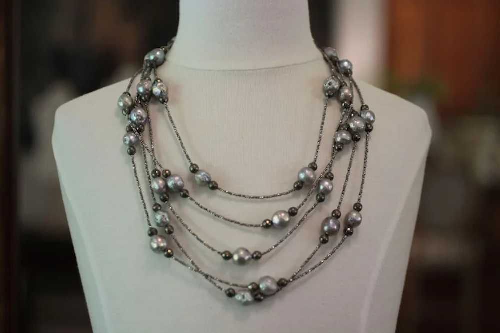 PEARL PARADISE, One of a Kind Cultured Grey KASUM… - image 4