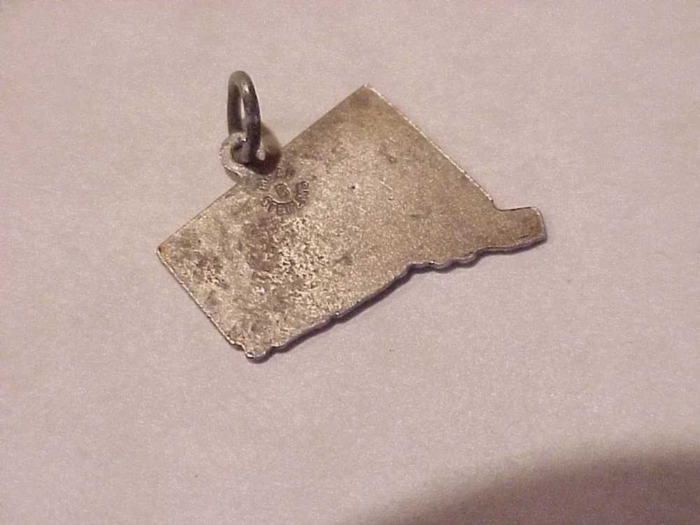 Enameled Connecticut US State Vintage Charm Sterl… - image 2