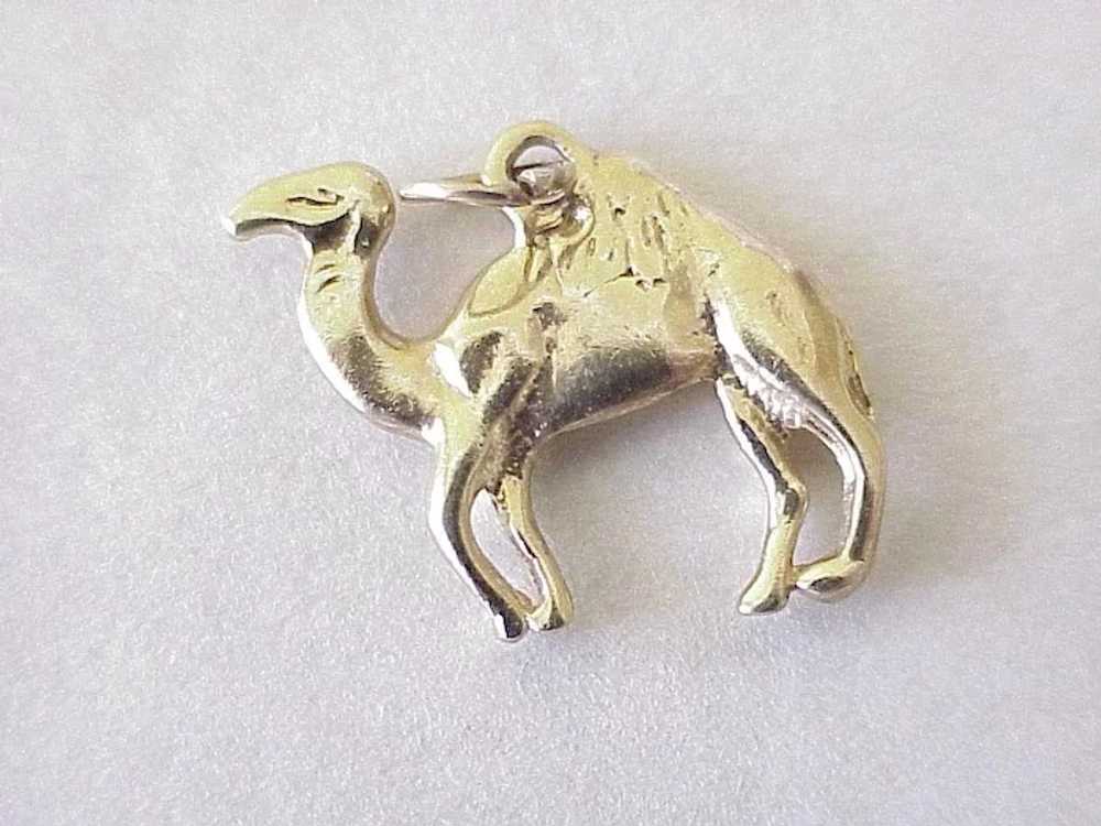 Vintage Camel / Dromedary Charm 14K Gold Three Di… - image 2