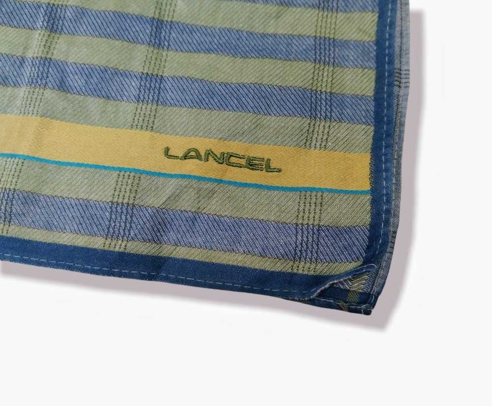 Designer × Lancel LANCEL GREEN PLAID HANDKERCHIEF - image 5