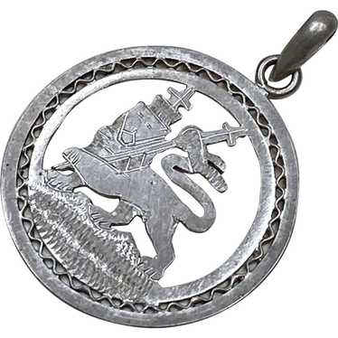 Lion of Judah Men's Ring Bob Marley Style Sterling Silver 