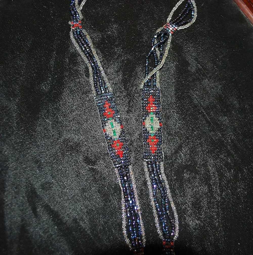 French Art Deco Beaded Sautoir Necklace - image 4