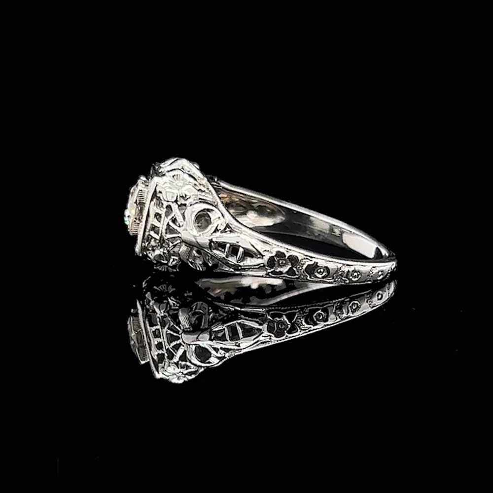 Edwardian .33ct. Diamond Antique Engagement - Fas… - image 2