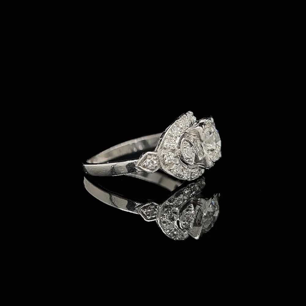 Art Deco .53ct. Diamond Antique Engagement - Fash… - image 2
