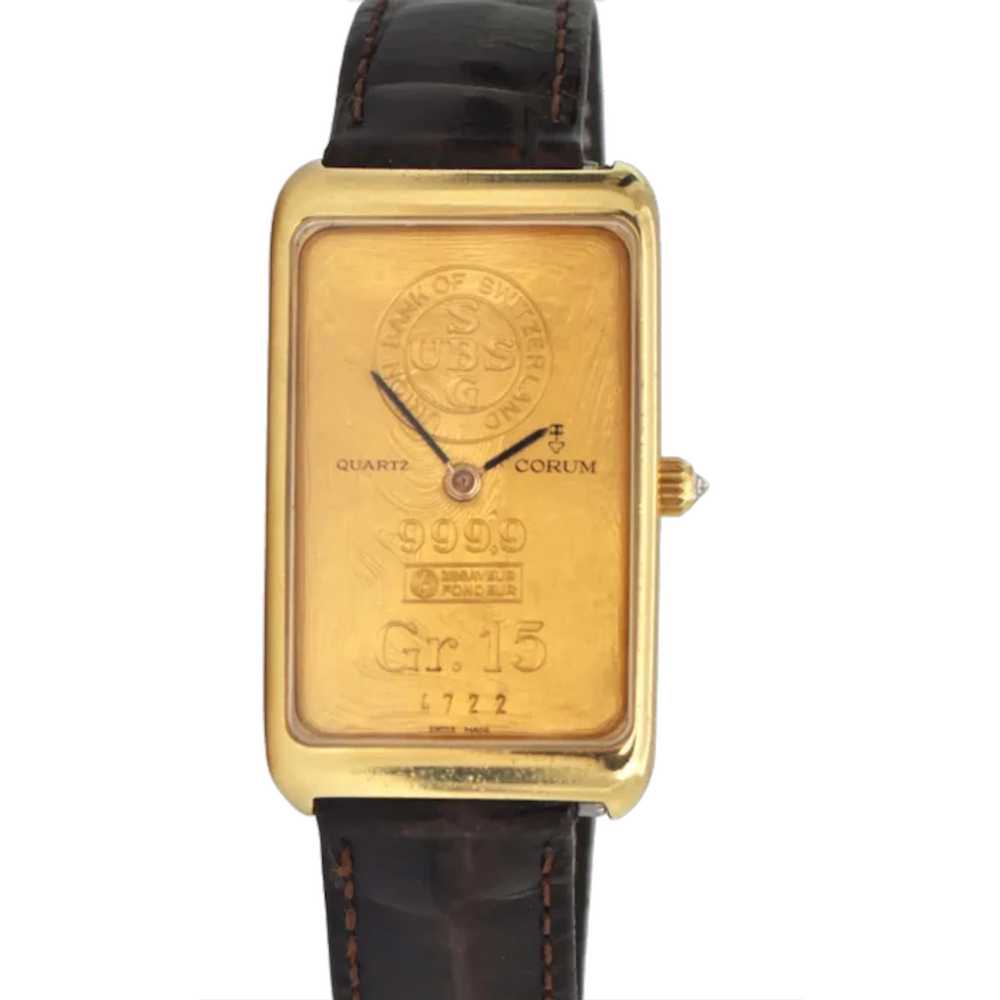 Corum 18K Gr. 15 Gold Ingot Watch C.2000 - image 1