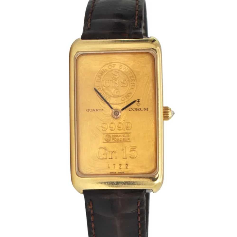 Corum 18K Gr. 15 Gold Ingot Watch C.2000 - image 2