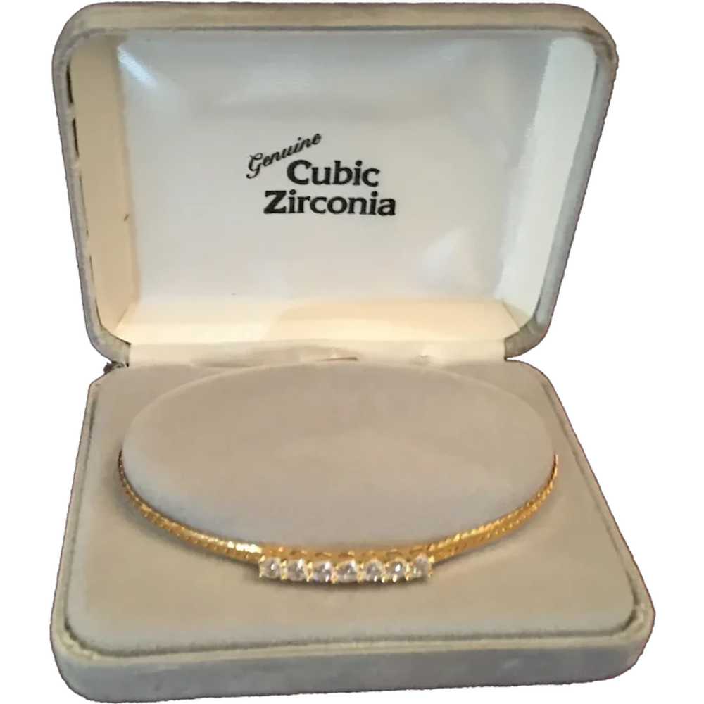 Vintage Majesty Collection Cubic Zirconia Bracelet - image 1