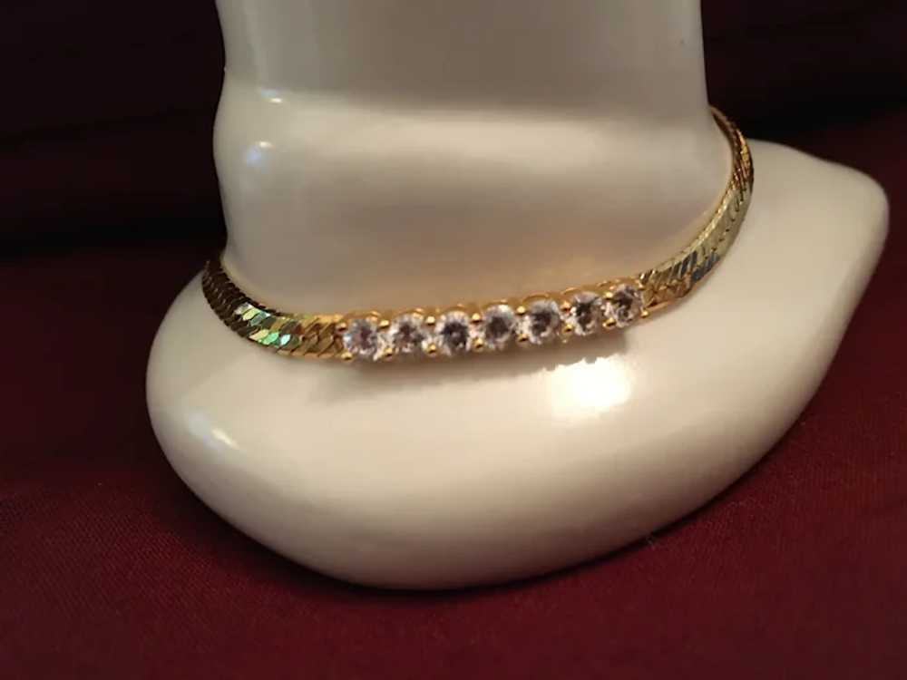 Vintage Majesty Collection Cubic Zirconia Bracelet - image 2