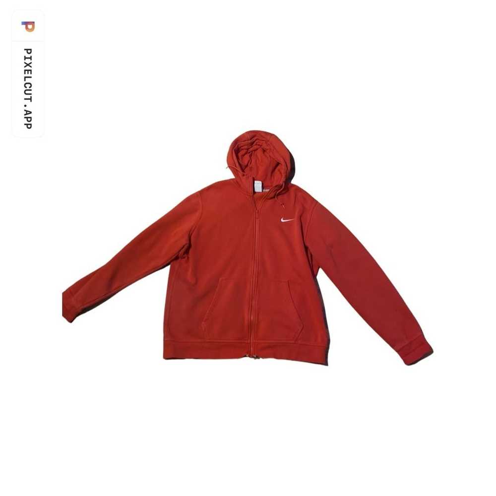 Nike × Vintage **Vintage Red Nike hoodie** - image 1