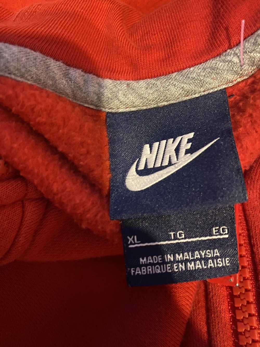 Nike × Vintage **Vintage Red Nike hoodie** - image 3